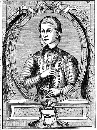 Willem III van Sicilië (1748), gravure uit Historia della città, e regno di Napoli