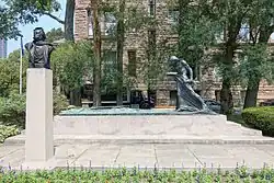 Tweedelig standbeeld van William Lyon Mackenzie, een Canadees journalist