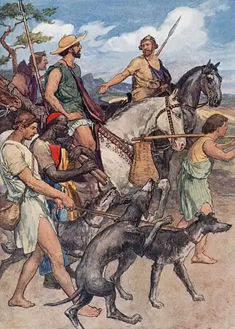 Pelopidas op weg naar Thebe, William Rainey (1910)