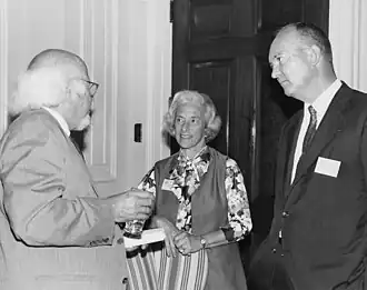 William Shirer, Barbara Tuchman en John Eisenhower in 1971