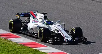 Felipe Massa in de FW40 op het Circuit de Barcelona-Catalunya.