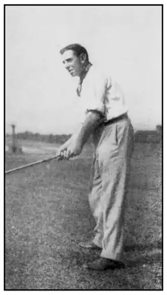 Anderson op het Western Open, in 1909