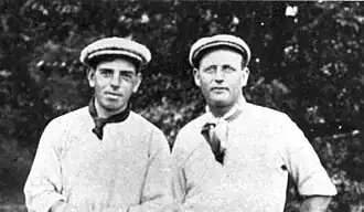 Alex Smith (rechts) met Willie Anderson