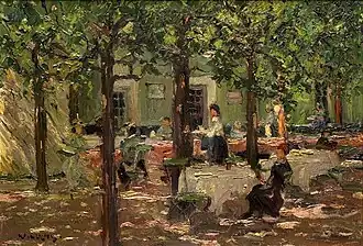 Uitspanning De Oude Vink (1917), door Willy Lucas (Particuliere collectie)