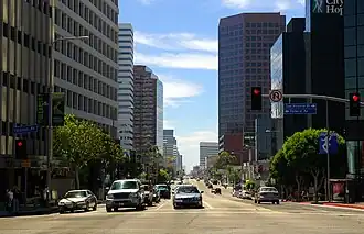 Wilshire Boulevard in Brentwood