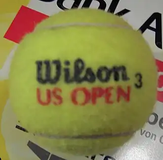 Een tennisbal van Wilson