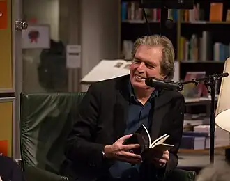 Wim Brands op 1 februari 2015 bij een evenement van de Week van de Poëzie