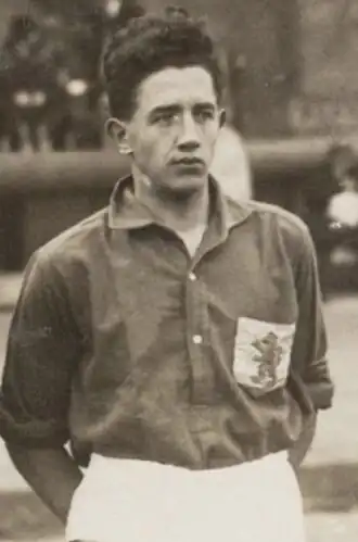 Wim van Dolder in het Nederlands elftal, 4 november 1928