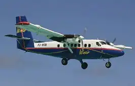 Een de Havilland Canada DHC-6 Twin Otter van Winair