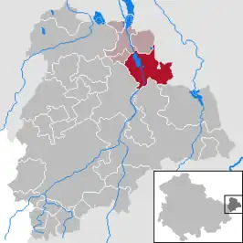 Kaart van Windischleuba