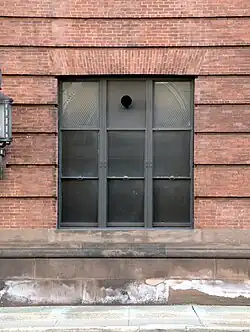 De plint van dit United States Government Printing Office in Washington D.C. loopt door tot aan het raam