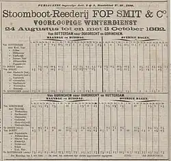Winterdienstregeling 1882