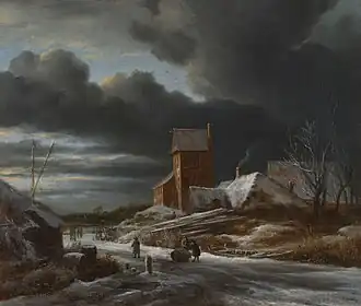 Winterlandschap, Jacob van Ruisdael (1665)