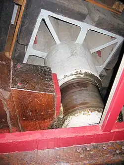 Wateras binnenlager met keerstijl