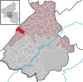 Kaart van Wirschweiler