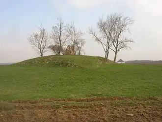 Grafheuvel op de Bílá Hora bij Praag