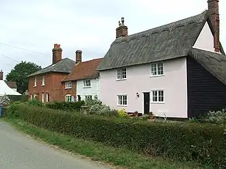 Straatbeeld in Withermarsh Green