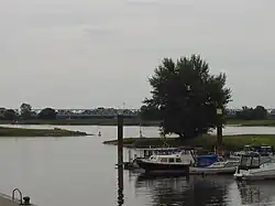 Jachthaven van Wittenberge, aan de Elbe