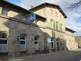 Stationsgebouw van Witzenhausen Nord. In 2015 stond het gebouw te koop.