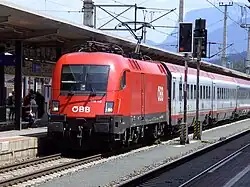 ÖBB 1116 met IC in Wörgl Hbf.