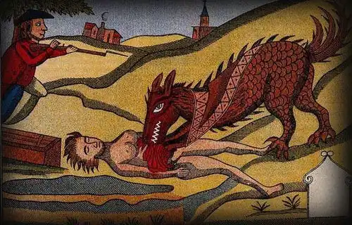 Het Beest met een van zijn slachtoffers (18e eeuw)