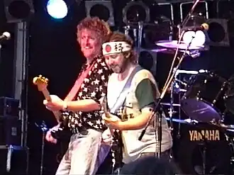 Wolle Kriwanek en Paul Vincent (rechts) in 1992