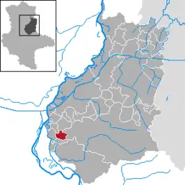 Kaart van Woltersdorf