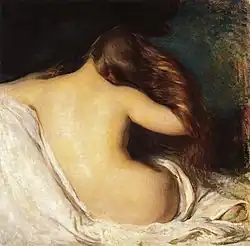 Woman Drying Her Hair