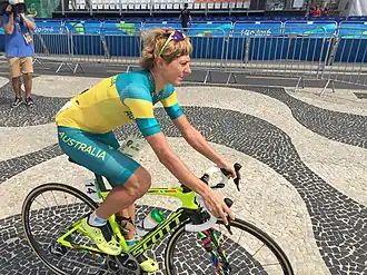 Garfoot voor de Olympische wegrit in Rio 2016