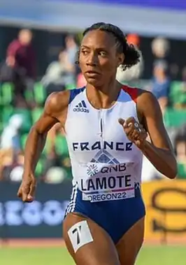 Rénelle Lamote in actie in Oregon in 2022.