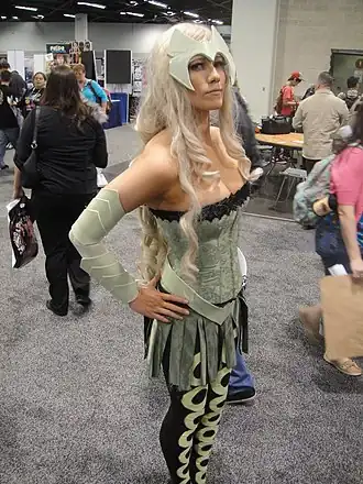 Cosplayer - The Enchantress tijdens WonderCon 2012.