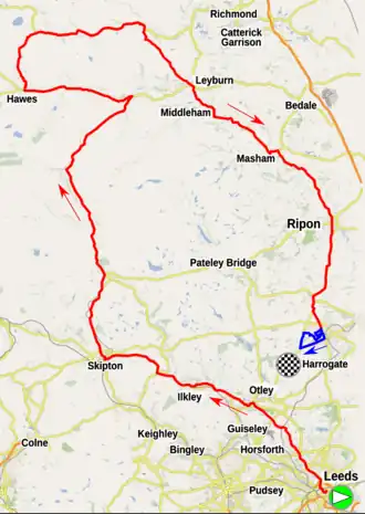 Routekaart van de Wereldkampioenschappen wielrennen 2019 – Wegwedstrijd mannen elite