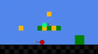 Gestileerde weergave van World 1-1