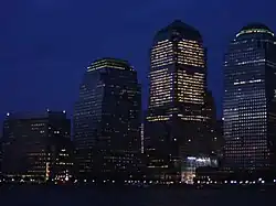 World Financial Center bij nacht (2005)