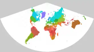 Hoekgetrouwe kegelprojectie