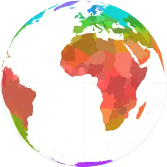 orthografische azimutale projectie