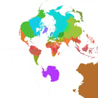 Hoekgetrouwe azimutale projectie