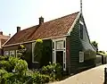 Houten woonhuis