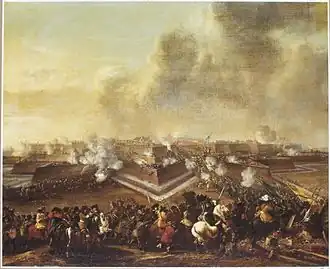 De bestorming van Coevorden in 1672 waar Sickinghe met zijn drie broers aan deelnam