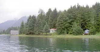 De noordkust van de Narrows in 2011