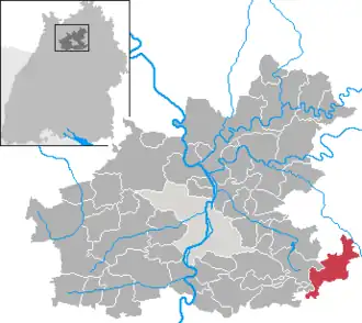 Kaart van Wüstenrot