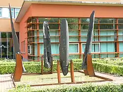 Bewegend sculptuur Wuivend riet uit 1977 door René de Boer.