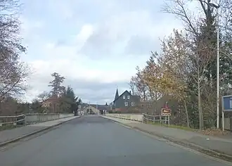 Brug over de Oder rivier in Wulften