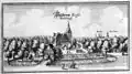 Wustrow in 1654 (Merian-prent)
