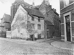 Idem, hoek Wycker Pastoorstraat (ca. 1935)