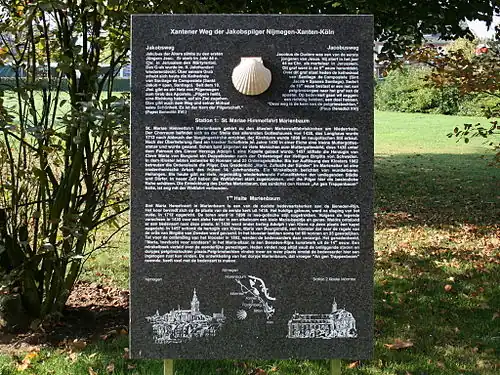 Informatiebord voor Jacobspilger