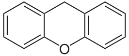 Structuurformule van xantheen