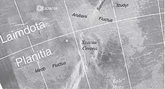 Radarbeeld van de ruimtesonde Magellan