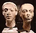 Hoofden Nefertiti en Achnaton