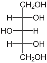 Structuur van D-xylitol